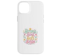 Carcasa para iPhone 14 Plus Strong Soul Soft Smile Floral Diseño Inspirador