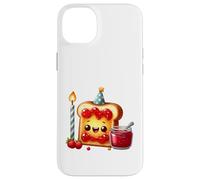 Carcasa para iPhone 14 Plus Sudadera con Comida para Celebrar la Fiesta Kawaii Toast Jam