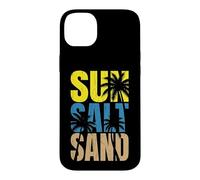Carcasa para iPhone 14 Plus Sun Salt Sand - Viaje Familiar a la Playa Palmeras Playa de Vacaciones
