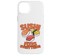 Carcasa para iPhone 14 Plus Sushi Divertido lo arregla Todo Amante de la Comida