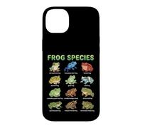 Carcasa para iPhone 14 Plus Tabla de Nombres de Especies de Ranas para niños Guía de Aprendizaje de Ranas Lindas