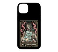 Carcasa para iPhone 14 Plus Tarjeta de Tarot para Amantes de Las Mascotas con diseño de Esqueleto de My Kids Have