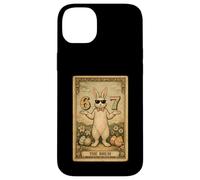 Carcasa para iPhone 14 Plus Tarjeta Divertida del Tarot de Pascua Bunny Rabbit Bruh 67 Six Seven Meme