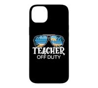 Carcasa para iPhone 14 Plus Teacher Off Duty Gafas de Sol Palm Tree Beach Sunset