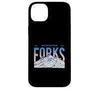 Carcasa para iPhone 14 Plus Tenedores Washington Mountain Senderismo Vintage Viajes al Aire Libre