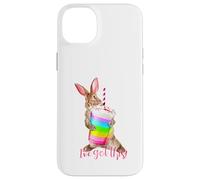 Carcasa para iPhone 14 Plus Tengo Esta Linda Bebida de batido con Forma de arcoíris con Forma de Conejito Que es motivadora