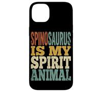 Carcasa para iPhone 14 Plus Texto Retro de Spinosaurus Is My Spirit Animal