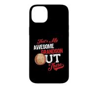 Carcasa para iPhone 14 Plus That's My Awesome Grandson out There Baseball Lovers