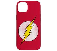Carcasa para iPhone 14 Plus The Flash Logo Distressed White & Yellow