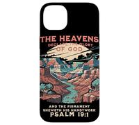 Carcasa para iPhone 14 Plus The Heavens Declare Glory of God Salmo 19:1 Vintage Hiker