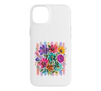 Carcasa para iPhone 14 Plus The Joy of The Lord Is My Strength Escritura Pretty Floral