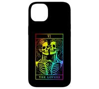Carcasa para iPhone 14 Plus The Lovers Tarot Card Oculto Goth Lesbianas Esqueleto Halloween