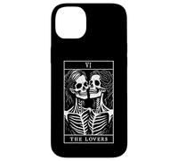 Carcasa para iPhone 14 Plus The Lovers Tarot Card Oculto Goth Lesbianas Esqueleto Halloween