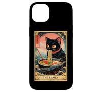 Carcasa para iPhone 14 Plus The Ramen Tarot Card Ramen Cat Tazón de Fideos japoneses Vintage