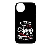 Carcasa para iPhone 14 Plus Theres No Crying in Softball Game Sports Baseball Lover