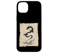 Carcasa para iPhone 14 Plus Tinta Dragón Zen Flow Japonés Sumi Art
