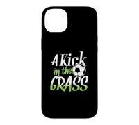 Carcasa para iPhone 14 Plus Tiro de portería de fútbol Kick In The Grass