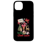 Carcasa para iPhone 14 Plus Tis The Damn Season Santa Reno Elfo Cóctel Navidad