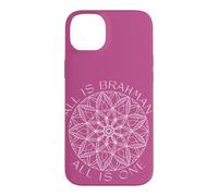 Carcasa para iPhone 14 Plus Todo es Brahman, Todo es uno, Yoga, Unicidad, Mandala Art