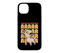 Carcasa para iPhone 14 Plus Todos los días mi Cabeza va AAAAAAHH Linda Cabra Gritando EduEly