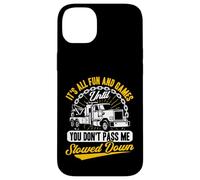 Carcasa para iPhone 14 Plus Tow Truck Driver Wrecker Its All Fun Until You Don't Pass me