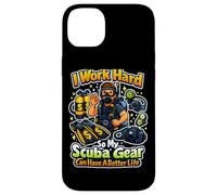 Carcasa para iPhone 14 Plus Trabajo Duro para Que mi Equipo de Buceo Pueda Tener una Vida Mejor buceando