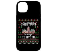 Carcasa para iPhone 14 Plus Travel To Kyoto Japón Pagoda Christmas Ugly Xmas Sweater