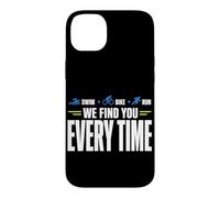 Carcasa para iPhone 14 Plus Triatlón Support Crew Swim Bike Run Race Day Support
