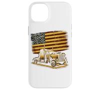 Carcasa para iPhone 14 Plus Truck Driver Trucker Camiseta Hombre Papá Big Rig American