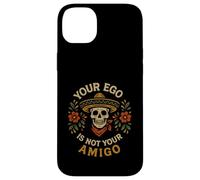 Carcasa para iPhone 14 Plus Tu Ego no es tu Amigo Sombrero Calavera Arte Popular