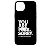 Carcasa para iPhone 14 Plus Tu Eres Libre Kierkegaard (Básicamente)