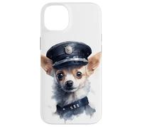 Carcasa para iPhone 14 Plus Valiant Puppy Police - Reloj de Perro Chihuahua