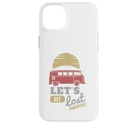 Carcasa para iPhone 14 Plus Viaje por Carretera Autobús Puesta del Sol Aventura Vamos a perderse en algún Lugar