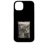 Carcasa para iPhone 14 Plus Viaje Vintage Divertido para Amantes de los Gatos en Lake District