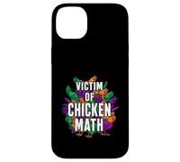 Carcasa para iPhone 14 Plus Victim of Chicken Math Funny Backyard Poultry Farmer