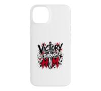 Carcasa para iPhone 14 Plus Victoria a través de él Cruz Guerrera Cristiana