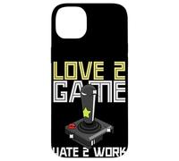 Carcasa para iPhone 14 Plus Vieja Escuela Adulto Gamer Amor 2 Juego Odio 2 Trabajo