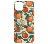 Carcasa para iPhone 14 Plus Vintage Orange Fruit and Blossom Botanical Pattern