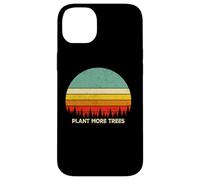 Carcasa para iPhone 14 Plus Vintage Retro Style 80s Happy Pine Trees Plant More Trees