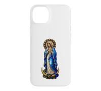 Carcasa para iPhone 14 Plus Virgen María Inmaculada Concepción Gótico Mosaico Icono Arte