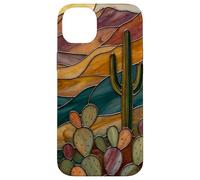 Carcasa para iPhone 14 Plus Vitral Cactus Artful Trendy