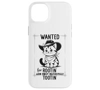 Carcasa para iPhone 14 Plus Wanted for Rootin Most Definitely Tootin Cowboy Cat Farting