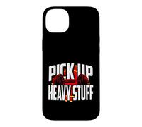 Carcasa para iPhone 14 Plus Weightlifting Motivation Pick Up Heavy Stuff Gym Graphic