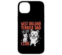 Carcasa para iPhone 14 Plus West Highland Terrier Dad Club Dog Dad Man Día del Padre