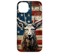 Carcasa para iPhone 14 Plus Whitetail Deer Buck Hunting Vintage Hunter American USA