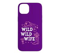 Carcasa para iPhone 14 Plus Wild Wild Wife Bachelorette Cowgirl Bride Nashty Cowboy Hat