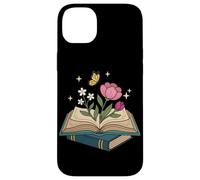 Carcasa para iPhone 14 Plus Wildflowers Book Lover Reading Lector de Libros Florales estéticos