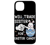 Carcasa para iPhone 14 Plus Will Trade Sister por Dulces de Pascua Lindo Huevo de Conejito