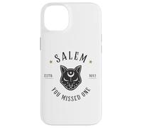 Carcasa para iPhone 14 Plus Witchy Salem Halloween Mujeres 1692 Bruja mística del Gato