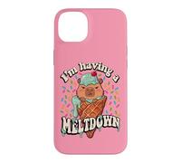 Carcasa para iPhone 14 Plus Womens Girls I'm Having A Meltdown Ice Cream Capybara Lover